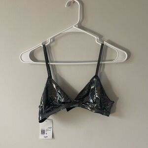 Metallic bra